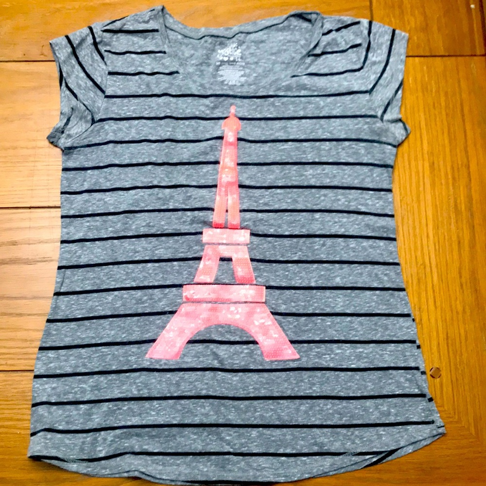 Girls Eiffel tower tee